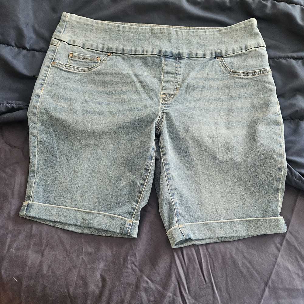 Natural Reflections Light Blue Jean Shorts
